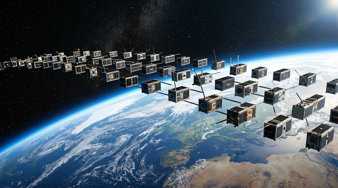 Constellation of communication satellites in low Earth orbit